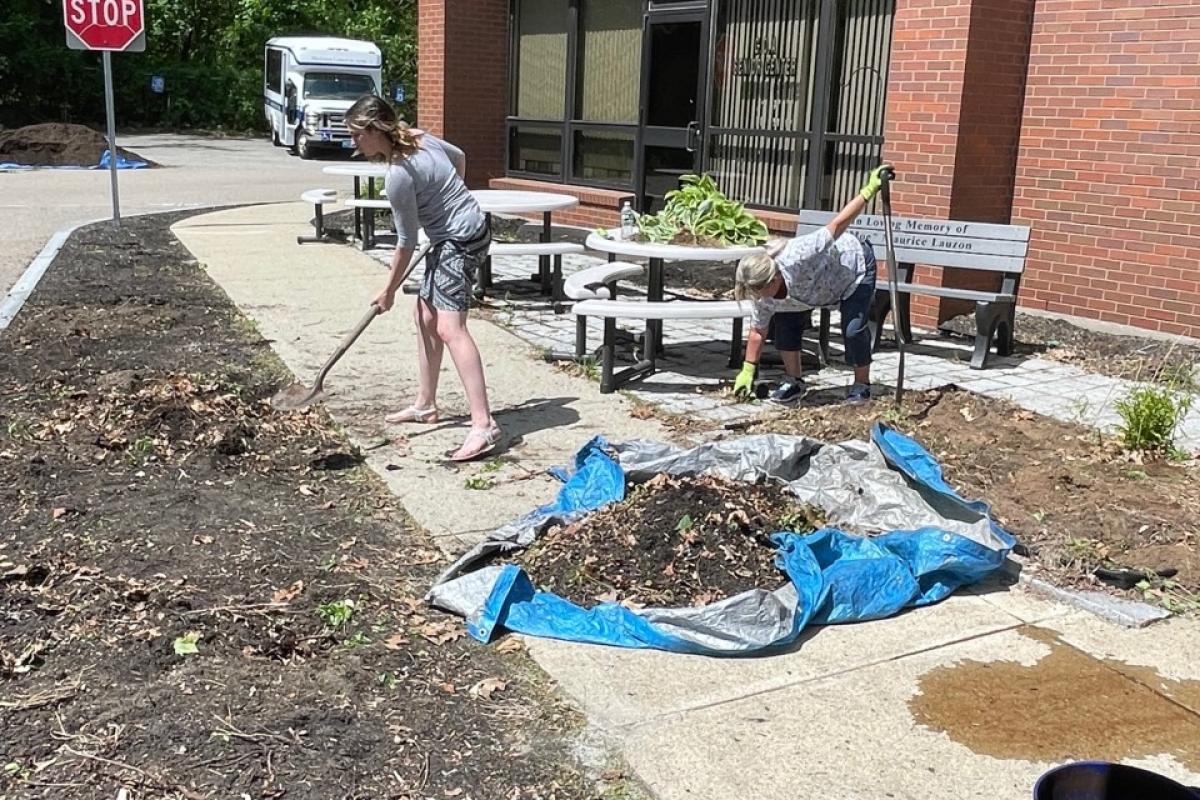 First day of Blackstone Millville Garden Club - May 17-2022