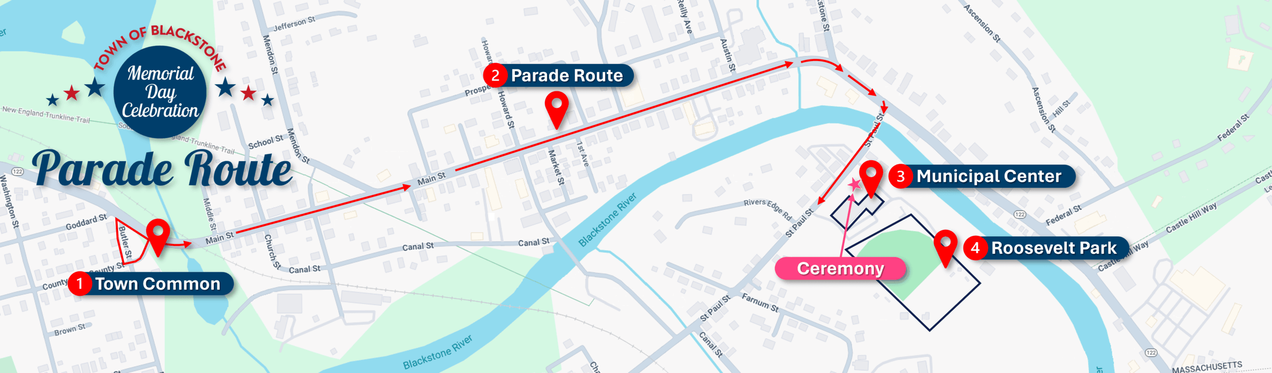 Map 2 - Parade Route (No Parking)