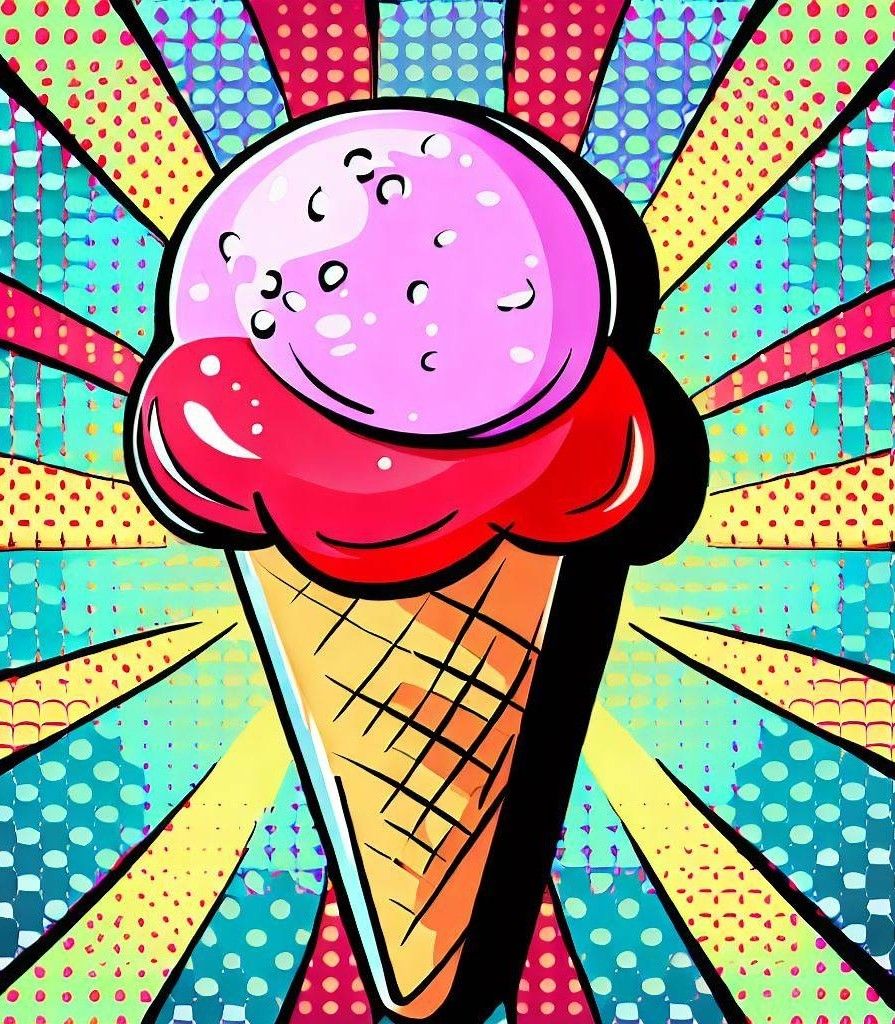 ice cream pop art